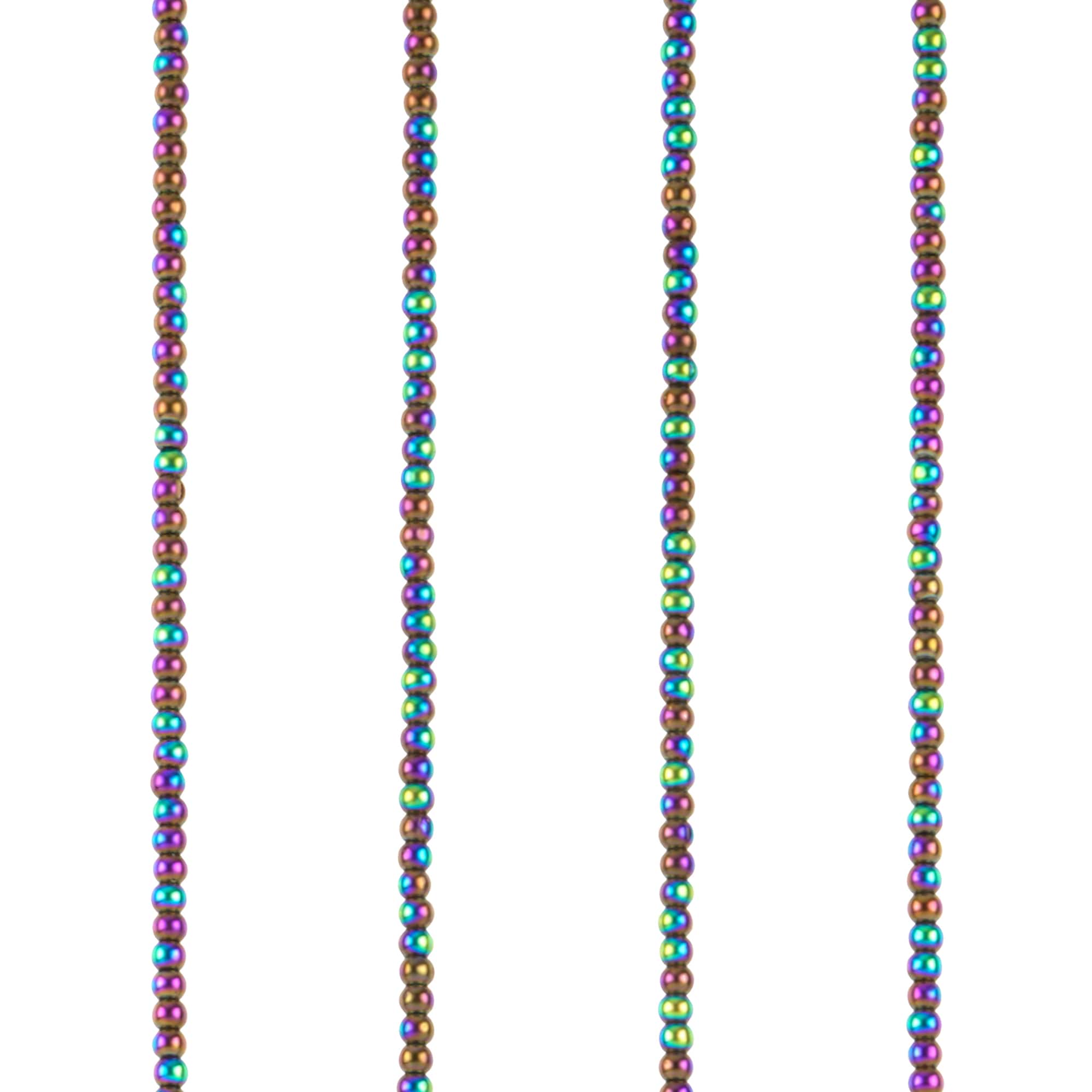 Purple AB Glass Round Beads, 1.8mm by Bead Landing™